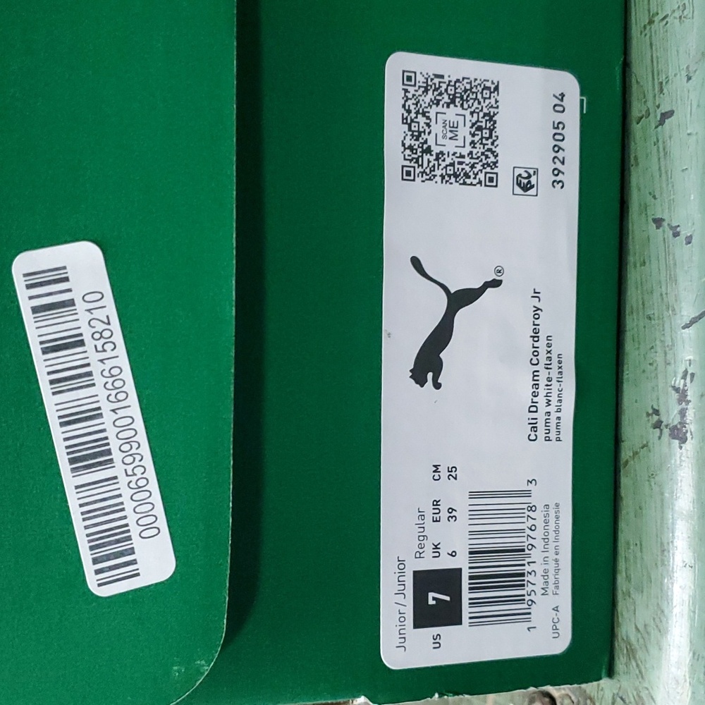 Puma Cali Dream Corderoy Jr. Platform Tennis Shoe - Picture 4 of 5